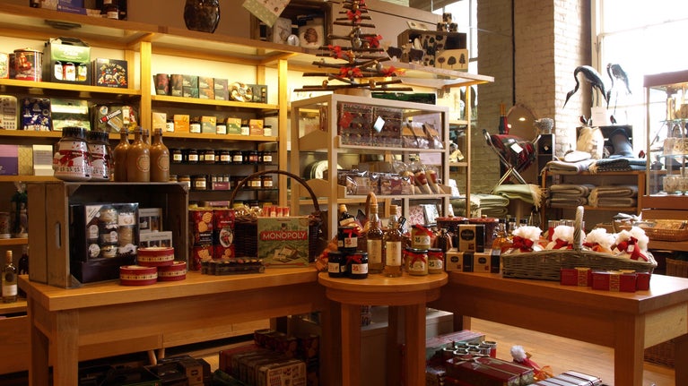 The West Wing Shop at Ickworth is dressed for Christmas